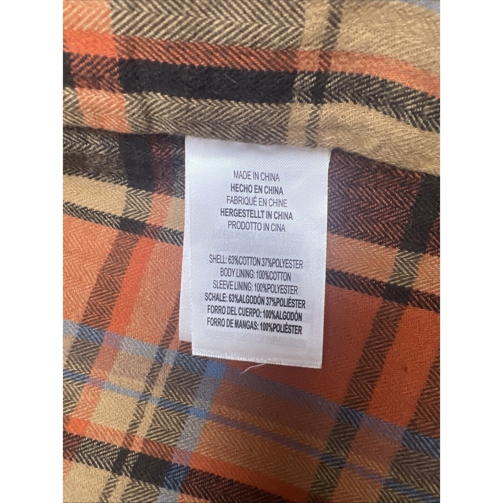 Legendary Whitetails Journeyman Shirt Jacket Mens Medium Gray Flannel Lined - Picture 10 of 13